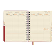 Diary Finocam TEMPUS 2022-2023 School Red Quarto