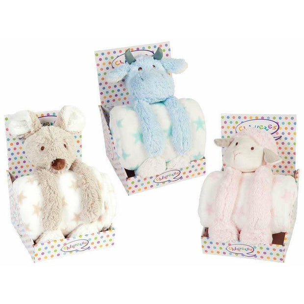 Fluffy toy Shine Inline 28 cm Blanket animals Polyester