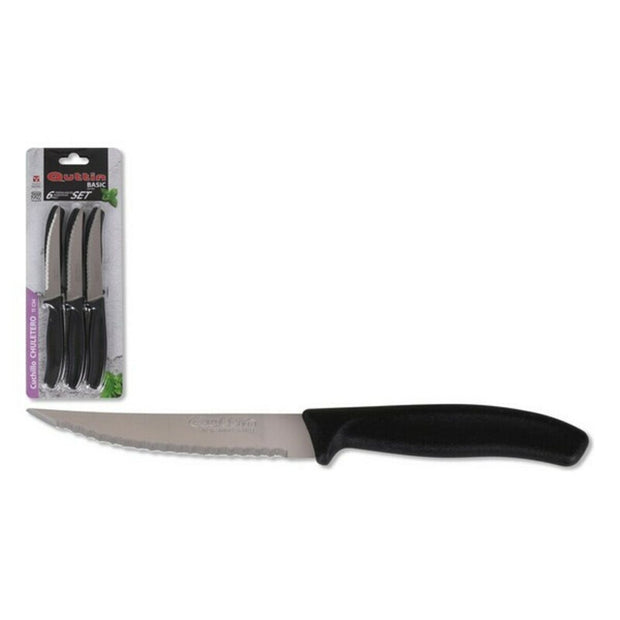 Messerset Quttin Schwarz (6 pcs)