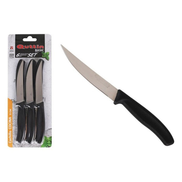 Messerset Quttin Schwarz (6 pcs)