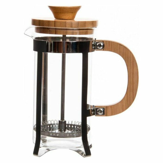 Kolben-Kaffeemaschine DKD Home Decor Bambus Edelstahl (350 ml)