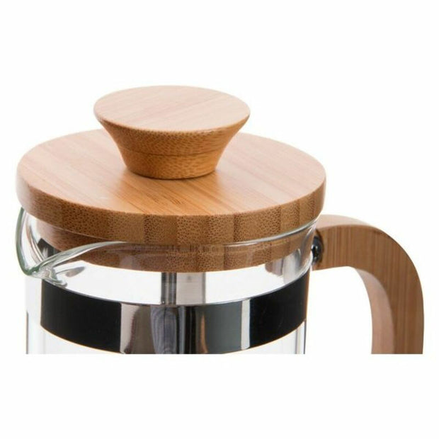 Kolben-Kaffeemaschine DKD Home Decor Bambus Edelstahl (350 ml)