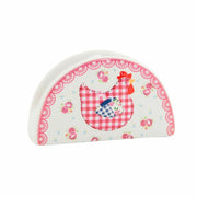 Serviettenring DKD Home Decor Huhn Rot aus Keramik