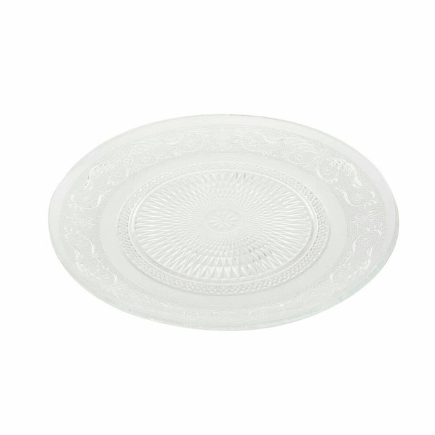 Flad plade DKD Home Decor Kristall Durchsichtig