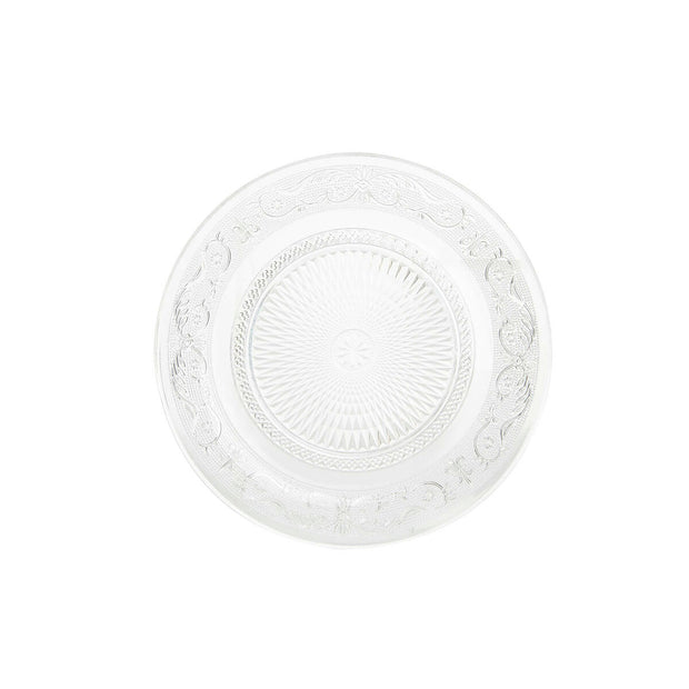 Flad plade DKD Home Decor Kristall Durchsichtig