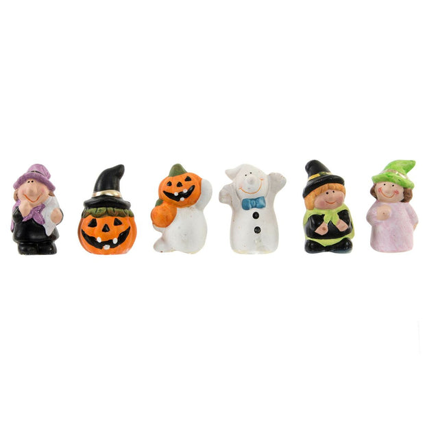 Halloween Decorations DKD Home Decor Ceramic (6 Units) (4 x 4 x 7 cm)
