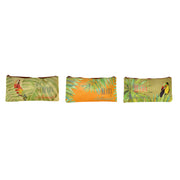 Kulturbeutel DKD Home Decor Pappe Tropical (3 pcs) (21.5 x 1 x 10.5 cm)