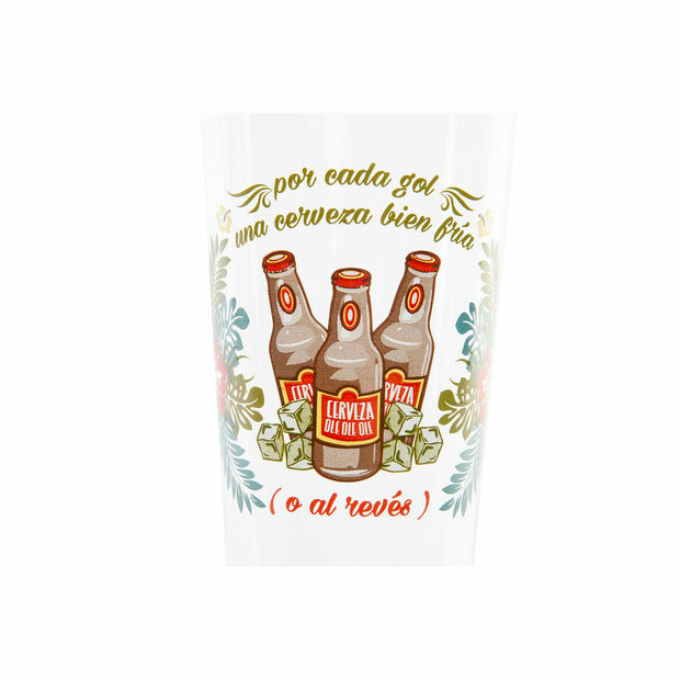 Bierglas DKD Home Decor Kristall (400 ml) (7.5 x 7.5 x 24 cm)