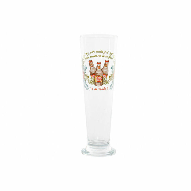 Bierglas DKD Home Decor Kristall (400 ml) (7.5 x 7.5 x 24 cm)