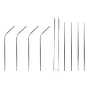 Trinkhalm wiederverwendbar DKD Home Decor Edelstahl (10 pcs)