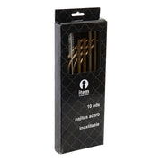 Trinkhalm wiederverwendbar DKD Home Decor Edelstahl (10 pcs)