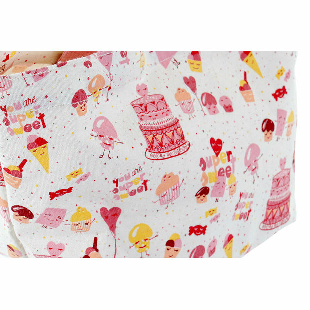Multi-use Bag DKD Home Decor Pink Canvas (1 pcs) (34 x 14 x 32 cm)