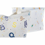 Multi-use Bag DKD Home Decor Blue Pink Canvas (2 pcs) (34 x 14 x 32 cm)
