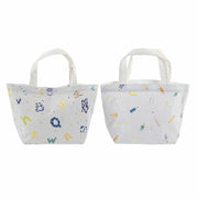 Multi-use Bag DKD Home Decor Blue Pink Canvas (2 pcs) (34 x 14 x 32 cm)
