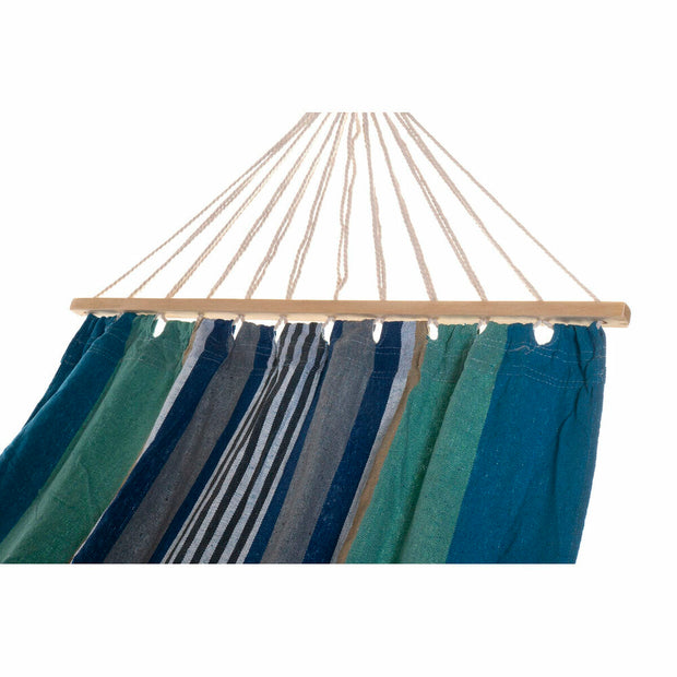 Hammock DKD Home Decor Blue Fir Stripes Polyester (200 x 100 x 3 cm)