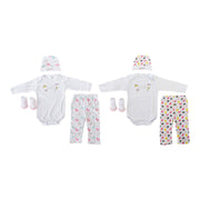 Gift Set for Babies DKD Home Decor 0-6 Months Cotton Hearts (2 pcs)