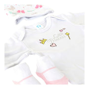Gift Set for Babies DKD Home Decor 0-6 Months Cotton Hearts (2 pcs)