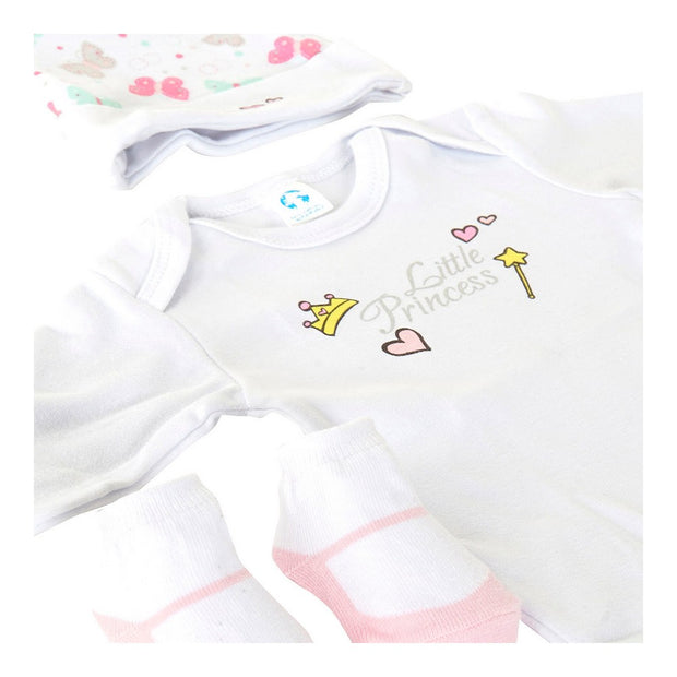 Gift Set for Babies DKD Home Decor 0-6 Months Cotton Hearts (2 pcs)