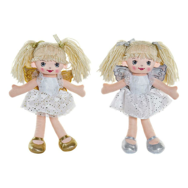 Rag Doll DKD Home Decor Fairy (2 pcs) (18 x 10 x 30 cm)