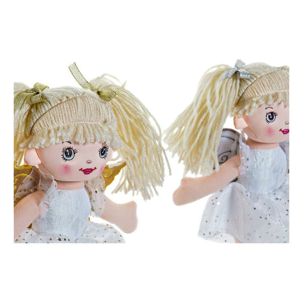 Rag Doll DKD Home Decor Fairy (2 pcs) (18 x 10 x 30 cm)