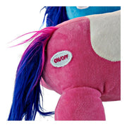 Fluffy toy DKD Home Decor Blue Green Pink Polyester Horse (3 pcs) (33 x 20 x 26 cm)
