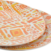 Flacher Teller DKD Home Decor Porzellan (2 pcs) (27 x 2 x 2 cm)