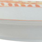 Suppenteller DKD Home Decor Orange Porzellan (2 pcs) (21.5 x 3.5 x 3.5 cm)