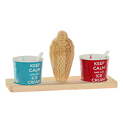 Gläserset DKD Home Decor Kiefer Porcelæn (5 pcs)