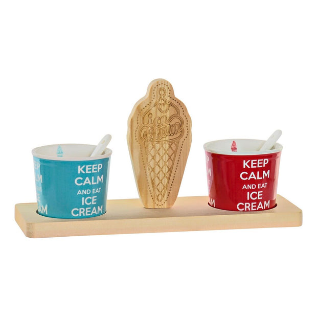 Gläserset DKD Home Decor Kiefer Porcelæn (5 pcs)