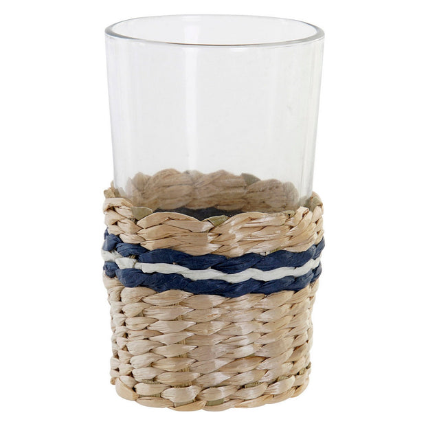 Gläserset DKD Home Decor Metall Kristall Rattan (2 pcs) (330 ml)