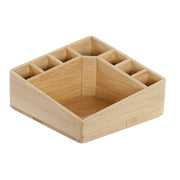 Organiser DKD Home Decor Bamboo (14 x 14 x 7 cm)