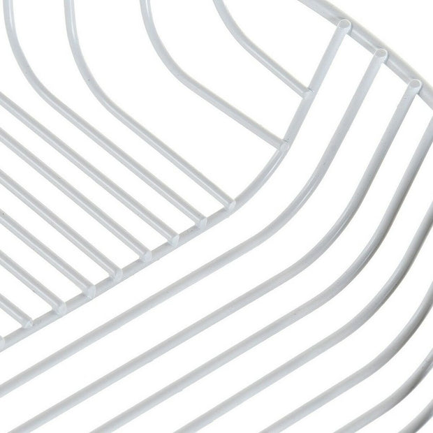 Obstschale DKD Home Decor Weiß Metall (30 x 30 x 5.5 cm)