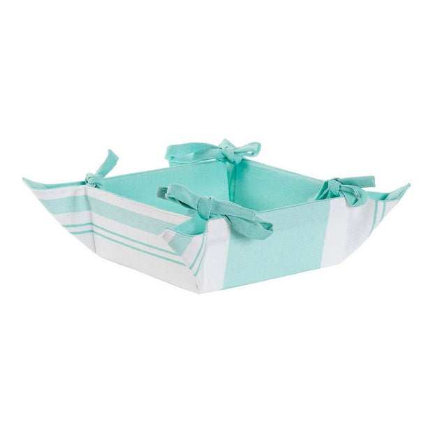Korb DKD Home Decor Baumwolle Minze (34 x 34 x 34 cm)