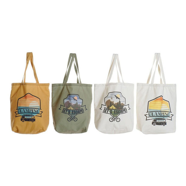 Multi-use Bag DKD Home Decor Moutain Multicolour (4 pcs) (43 x 15 x 66 cm)
