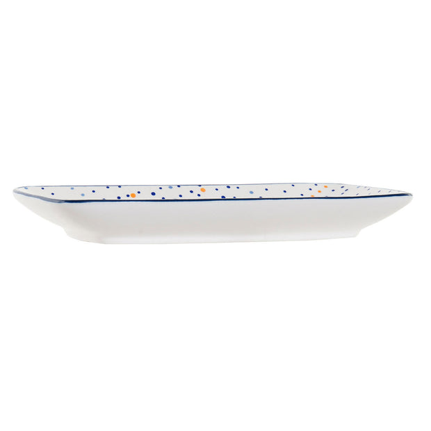 Tablett für Snacks DKD Home Decor Porzellan (23 x 12 x 5 cm) (2 Stück)