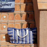 Bag DKD Home Decor Purse Stripes Polyester Cotton (39 x 26 x 34 cm) (2 pcs)
