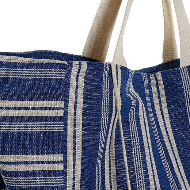Bag DKD Home Decor Purse Stripes Polyester Cotton (39 x 26 x 34 cm) (2 pcs)