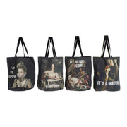 Multi-use Bag DKD Home Decor Black Chic (4 pcs) (43 x 15 x 65 cm)