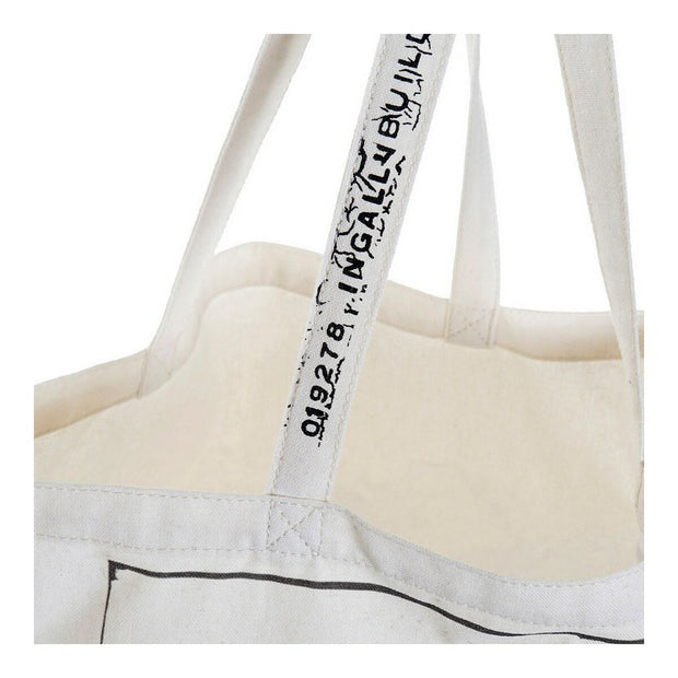 Multi-use Bag DKD Home Decor Houses Beige (2 pcs) (43 x 15 x 65 cm)