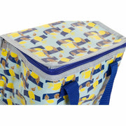 Cool Bag DKD Home Decor Red Blue Yellow PP Nylon (21 x 14 x 13 cm) (3 Units)