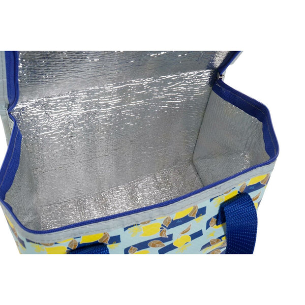Cool Bag DKD Home Decor Red Blue Yellow PP Nylon (21 x 14 x 13 cm) (3 Units)
