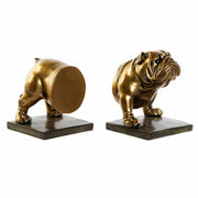 Bookend DKD Home Decor ‎ Bulldog Resin Dog (11 x 12 x 14 cm) (11 x 12 x 15 cm) (11 cm) (2 pcs)