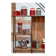 Gefäß DKD Home Decor S3014884 Dolomite Bilder Rot Schwarz (11,5 x 11,5 x 16 cm) (1 L) (2 Stück)