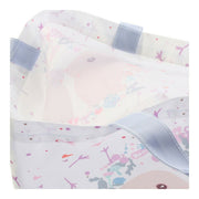 Multi-use Bag DKD Home Decor Rabbit Canvas Blue Pink Polyester White (34 x 14 x 32 cm) (2 Units)