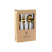 Besteck DKD Home Decor Golden Edelstahl (6 x 2 x 22,8 cm)