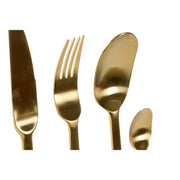 Besteck DKD Home Decor Golden Edelstahl (6 x 2 x 22,8 cm)