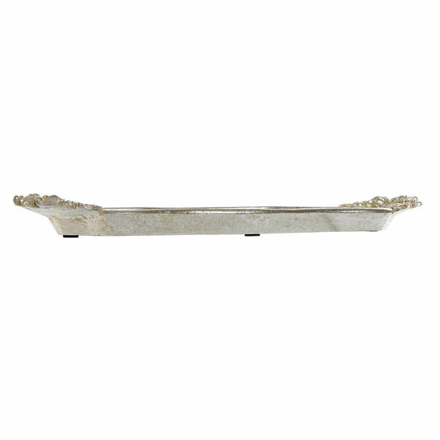 Schale DKD Home Decor Golden Silber Harz (31 x 10 x 3.4 cm) (2 pcs)