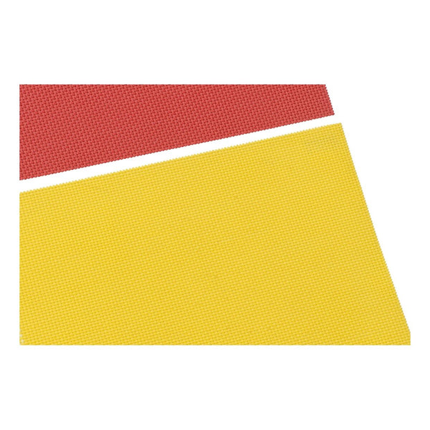 Platzset DKD Home Decor Gelb Orange PVC (2 pcs) (45 x 31 x 0.5 cm)
