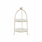 Obstschale DKD Home Decor Kristall Metall (28 x 28 x 49 cm)