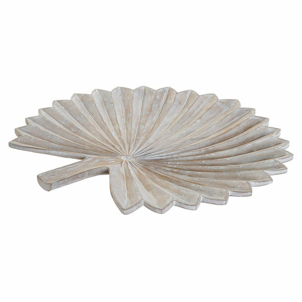 Schale DKD Home Decor S3021369 Beige Weiß Harz (40 x 38.5 x 3.5 cm) (40 cm) (40 x 38 cm)